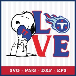 Tennessee Titans Snoopy Svg, Tennessee Titans Svg, NFL Svg, Png Dxf Eps Digital File