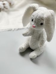 Bunny toy, plush toy, rabbit toy, soft toy, Nursery decor, Nursery toy, baby girl toy