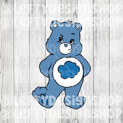 Grumpy Bear | SVG | PNG | Instant Download
