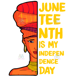 Juneteenth Is My Independence Day Svg, Juneteenth Svg, Black Woman Svg, Independence Day Svg