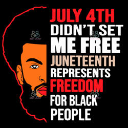 July 4th Didnt Set Me Free Svg, Juneteenth Svg, Black People Svg,  Independence Day Svg