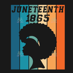Juneteenth 1865 Black Girl Svg, Juneteenth Svg, Africa American Svg, Freedom Day Svg