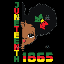 Juneteenth Black Girl 1865 Svg, Juneteenth Svg, Black Girl Svg, Independence Day Svg