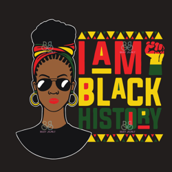 I Am Black History Svg, Juneteenth Svg, Black Girl Svg, Black Woman Svg