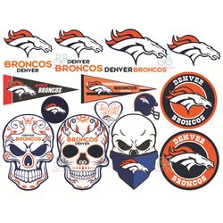 Denver Broncos Bundle Logo Svg, Sport Svg, Denver Broncos Svg, Denver Broncos Logo, NFL Svg