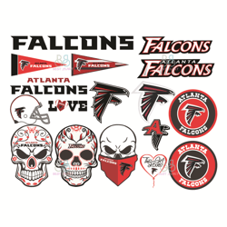 Atlanta Falcons Bundle Logo Svg, Sport Svg, Atlanta Falcons Svg,  Atlanta Falcons Logo, NFL Svg