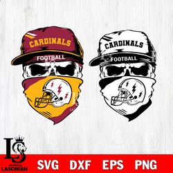 Skull Arizona Cardinals svg, digital download