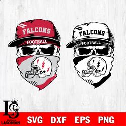 Skull Atlanta Falcons svg, digital download