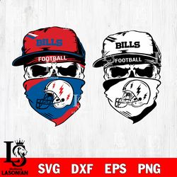 Skull Buffalo Bills svg, digital download