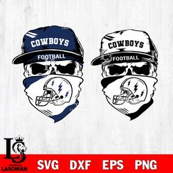 Skull Dallas Cowboys svg, digital download