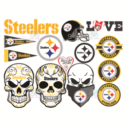 Pittsburgh Steelers Bundle Logo Svg, Sport Svg, Pittsburgh Steelers Svg, NFL Svg
