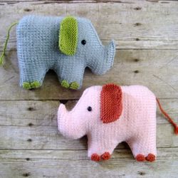 Amigurumi Knit Elephant Pattern Digital Download