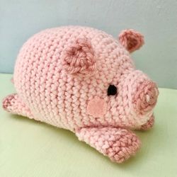 Amigurumi Crochet Pig Pattern Digital Download