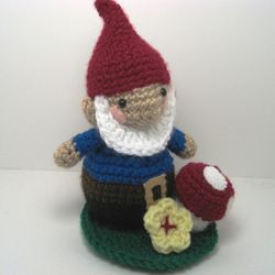 Sale - Amigurumi Crochet Garden Gnome Pattern Set Digital Download