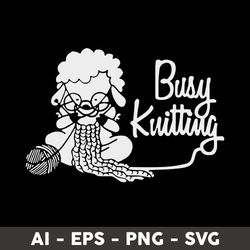 Busy Kuitting Svg, Sheep Animal Svg, Sheep Svg, Png Dxf Eps File - Digital File