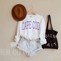 Cape Cod Sweatshirt, Trendy Crewneck, Massachusetts Sweater, Vintage Crewneck, Cape Cod Gift, Comfy Sweatshirt, Cape Cod
