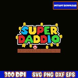 Super Daddio Svg, Retro Father's Day SVG Bundle, Father's Day Svg, Dad SVG, Daddy, Best Dad SVG, Gift for Dad Svg