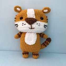 amigurumi crochet tiger pattern digital download