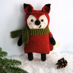 Amigurumi Knit Little Fox Pattern Digital Download