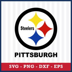 Pittsburgh Steelers Svg, Logo Pittsburgh Steelers Svg, NFL Svg, Eps Dxf Png Digital File