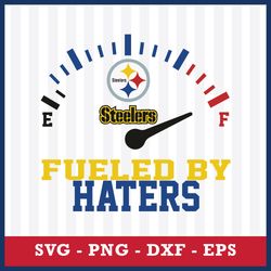 Pittsburgh Steelers Fueled By Haters Svg, Pittsburgh Steelers Svg, NFL Svg, Eps Dxf Png Digital File