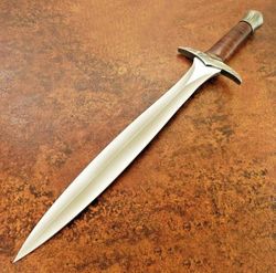 Halfling Sword Greek Xiphos Double Edged Handmade Carbon Steel Sword