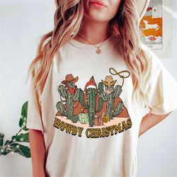 Howdy Christmas T-Shirt, Country Christmas T-Shirt, Ugly Christmas Party, Holiday Shirt, Western Christmas, Cactus Santa