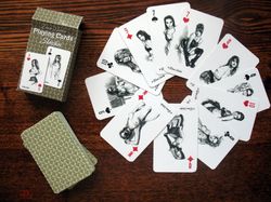 Playing cards "Dave Nestler- Sketches". Stylish black and white drawings