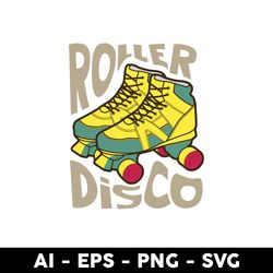 Cool Roller Disco Svg, Roller Skating Svg, Png Dxf Eps File - Digital File