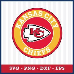 Logo Kansas City Chiefs Svg, Kansas City Chiefs Svg, NFL Svg, Eps Dxf Png Digital File