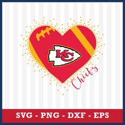 KC Chiefs Logo Svg, Kansas City Chiefs Svg, NFL Svg, Eps Dxf Png Digital File