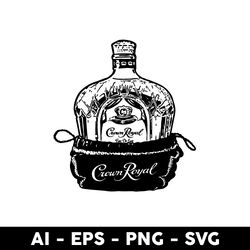 Crown Royal Svg, Crown Royal whiskey Svg, Png Dxf Eps File - Digital File