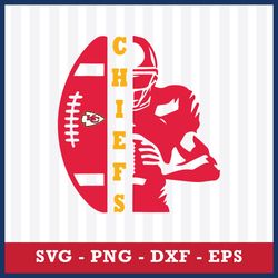 Chiefs Logo Svg, KC Chiefs Svg, NFL Svg, Eps Dxf Png Digital File