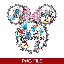 November 2022 Grandma Mouse Png, Disney Family Vacation Png, Disney Png Digital File