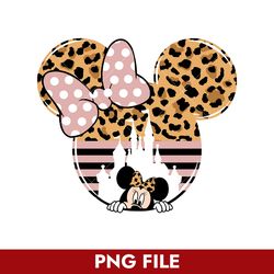 Minnie Ears Leopard Png, Minnie Mouse Png, Disney Png Digital File