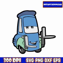 Cars Svg / Cars Face Cricut Vector Bundle / Lightning Mcqueen DIY / Png Image For T-shirt / Cut File For Cricut SVG