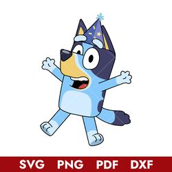 Bluey Birthday Svg, Bluey Svg, Cartoon Svg, Png Pdf Dxf Digital File