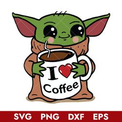 Baby Yoda I Am Coffee Svg, Baby Yoda Svg, Png Dxf Eps Digital File