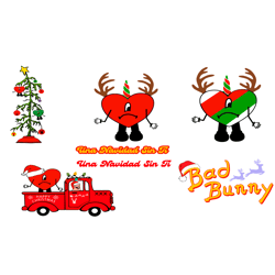 Bad Bunny Christmas Truck Una Navidad Sin Ti SVG