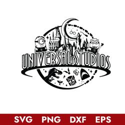 Universal Studios Svg, Magic Kingdom Svg, Minion Svg, Png Dxf Eps Digital File