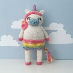Amigurumi Knit Unicorn Pattern Digital Download