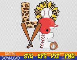 Baseball Apparel, Love Baseball Svg, Eps, Png, Dxf, Digital Download