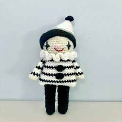 Amigurumi Crochet Pierrot Clown Pattern Digital Download