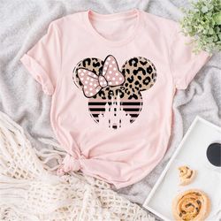 Minnie Shirt, Disneyworld Shirts, Animal shirt, Minnie Ear Shirt , Leopard Cheetah print Shirt, Disney Shirt, Disney Ear