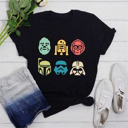 Star Wars Retro Shirt, Disney Star Wars, Gift For Men Women, Kid T-Shirt, Star wars Tshirt, Disney Family Vacation Shirt