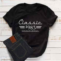 40th Birthday Auto Owner Gift, Classic 1983 Car Lover Shirt, Born in 1983 Gift for Men, 40th Retro Vintage Gift, Turning