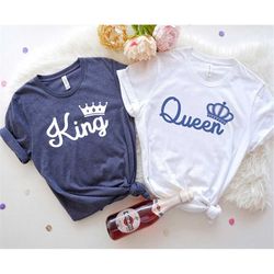 King and Queen Shirt, Valentine Days Shirt, Valentine Gift, Couple Shirt, Couple Matching, Love Shirt