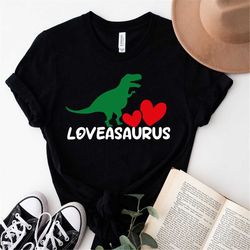 Loveasaurus Rex, Boys Valentine Shirt Dinosaur, Valentines Day Shirt Dinosaur, Valentines Day Shirt For Boys Dinosaur, G