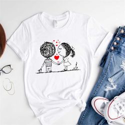 Valentine Shirt, You And Me Shirt, Valentines Day Tee, For Couples Valentines Gift for Women and Men, Love And Heart Shi