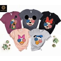 Disney 4th Of July 2023 Shirt, Disney 4th Of July 2023 Characters Shirt, Mickey and Friends Shirt, Disney 4th Of July Am
